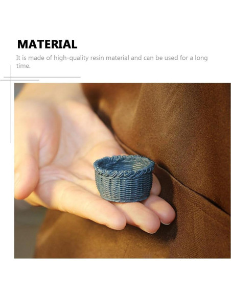 Cestas de Mimbre Miniatura 6pcs SEWACC Accesorios Decorativos Cestas de Mimbre Miniatura 6pcs SEWACC Accesorios Decorativos