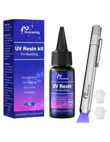 Kit de Resina UV Honcaring 30g con Luz para Reparación