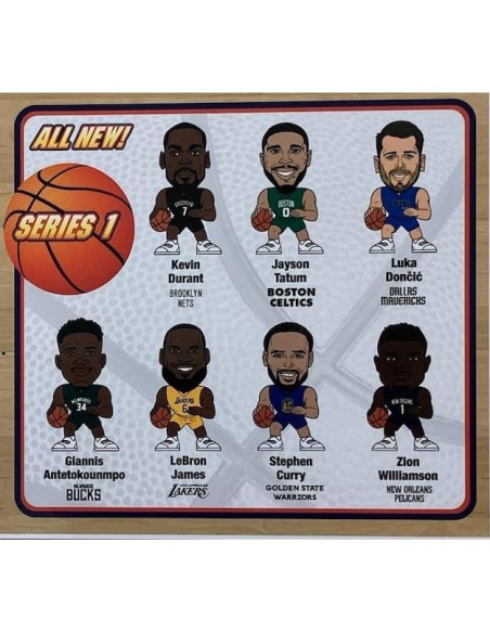 Conjunto de Regalo Party Animal NBA Mini Figuras 7 Jugadores Conjunto de Regalo Party Animal NBA Mini Figuras 7 Jugadores