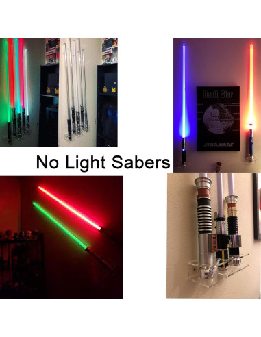 Soporte de pared para sable de luz claro YYST - Acrílico