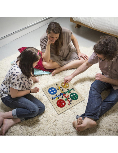 Juego de Mesa 7 en 1 de Madera Juegoal - Ajedrez, Damas y Más