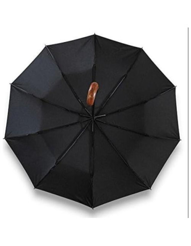 Paraguas Compacto Bescar Automático Anti-UV 107 cm Negro