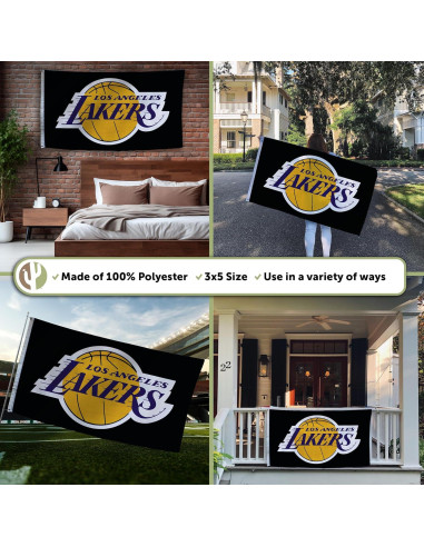 Bandera Los Angeles Lakers Desert Cactus 3x1.5m Poliester