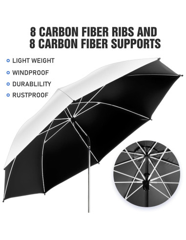 Paquete de 2 Sombrillas Ajustables UPF50+ para Sillas