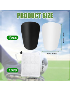 Espinilleras de Fútbol NQEUEPN Mini 7.87x5cm 2 Pares 2