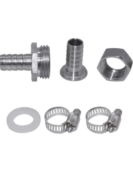 Kit de Reparación de Manguera Fitvell 1/2" Barb a 3/4" GHT Kit de Reparación de Manguera Fitvell 1/2" Barb a 3/4" GHT