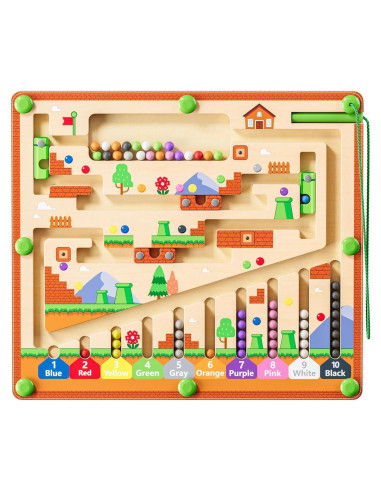 Laberinto Magnético Montessori ZHIWUZHU 29x25cm para Niños 2-5 años