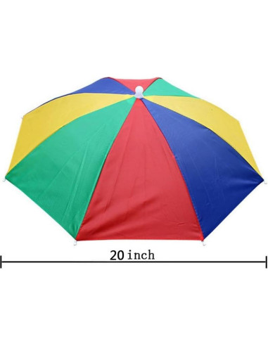 Gorra Paraguas Crazy Cart Azul para Pesca y Camping