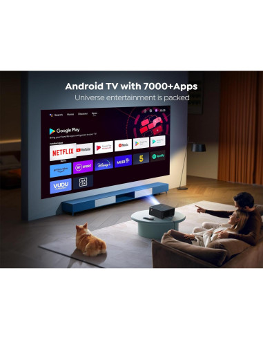 Proyector 4K YABER K2s 1000 ANSI WiFi Bluetooth Dolby