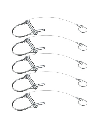 Pasador de Acoplador de Remolque HILILON 8mm x 45mm con Clip