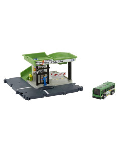 Estación de Autobuses Matchbox HDL08 con Autobús 1:64