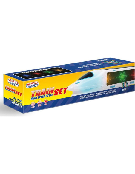 Tren Bala Eléctrico WEofrecemosloqueQUIERES 33x6.1cm con Música Tren Bala Eléctrico WEofrecemosloqueQUIERES 33x6.1cm con Música