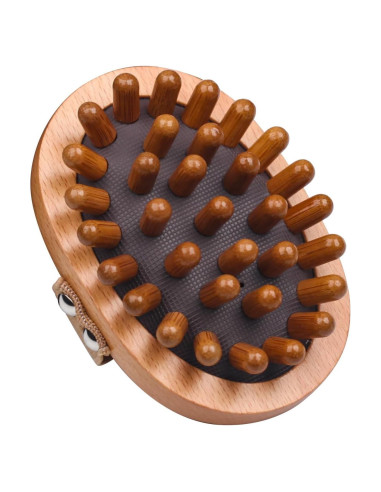 Peine de Masaje de Madera Melous para Cuero Cabelludo y Cuerpo