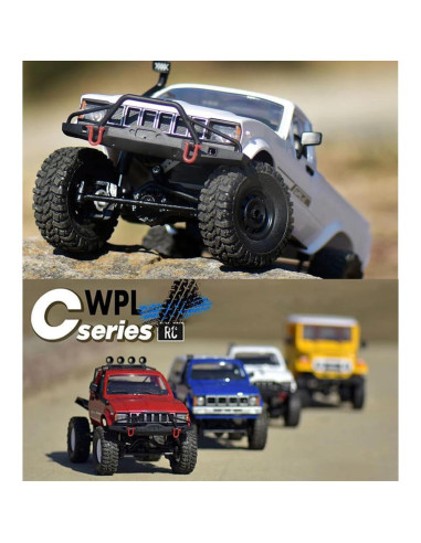 Camión RC WPL C24-1 4x4 Escala 1/16 Todo Terreno LED