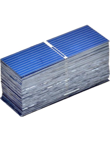 100pcs Celdas Solares AOSHIKE 52x19mm 0.5V 400mA DIY