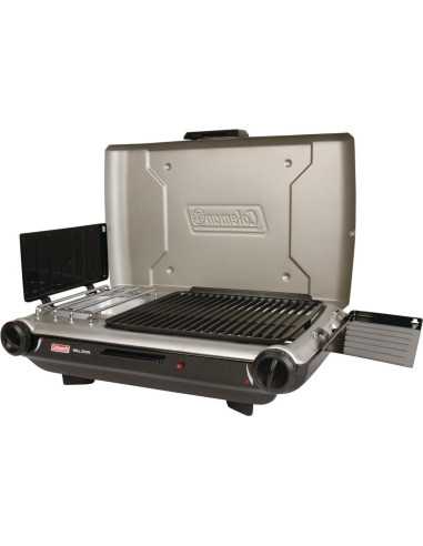Parrilla y Estufa Coleman Mesa 2-en-1 20000 BTUs Gas Propano