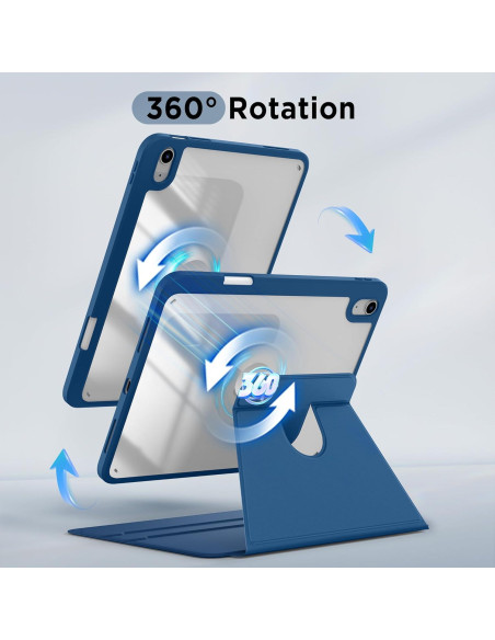 Funda Rotativa 360 CACOE para iPad 11/10 Gen 2022/2025 Azul Funda Rotativa 360 CACOE para iPad 11/10 Gen 2022/2025 Azul