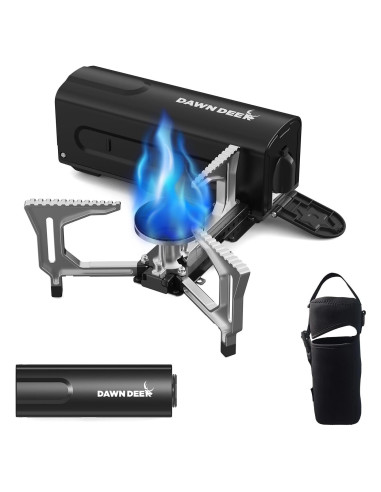 Estufa de Butano Plegable Dawn Deer 2200W con Bolsa Negra