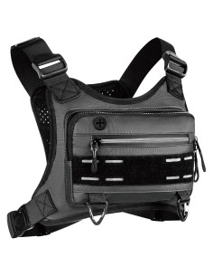 Bolsa de Pecho Táctica EDC Negra para Correr y Ejercicios