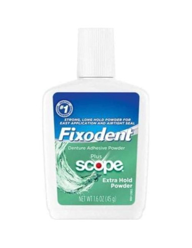 Adhesivo para Dentaduras Fixodent Extra Fuerte 3x45g