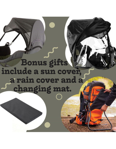 Mochila Portabebés Verde Ejercito - Acolchada y Aislada