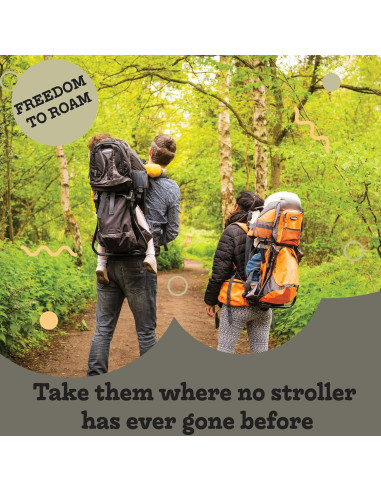 Mochila Portabebés Verde Ejercito - Acolchada y Aislada