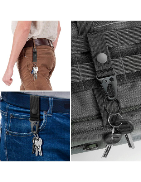 Anillo de Llave Molle FRTKK Cinturón Nylon 4 Piezas Anillo de Llave Molle FRTKK Cinturón Nylon 4 Piezas