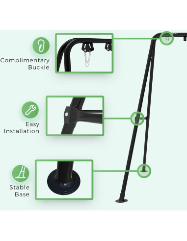Soporte para Silla de Hamaca G TALECO GEAR 300 kg Negro