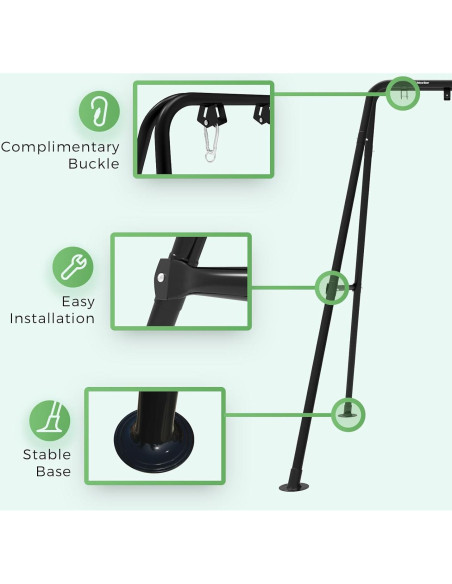Soporte para Silla de Hamaca G TALECO GEAR 300 kg Negro Soporte para Silla de Hamaca G TALECO GEAR 300 kg Negro