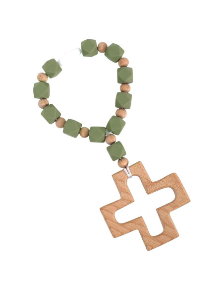 Rosario de Silicona para Bebés con Cruz - Regalo Bautizo Rosario de Silicona para Bebés con Cruz - Regalo Bautizo