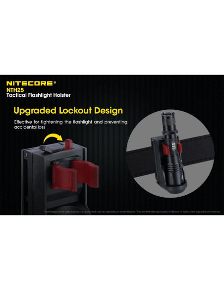 Funda Rotativa Nitecore NTH25 para Linternas Tácticas Funda Rotativa Nitecore NTH25 para Linternas Tácticas