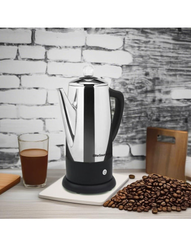Cafetera Percoladora Elite Gourmet 12 Tazas Acero Inoxidable