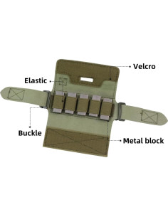 Bolsa de peso contrapeso booiu para casco táctico verde 2