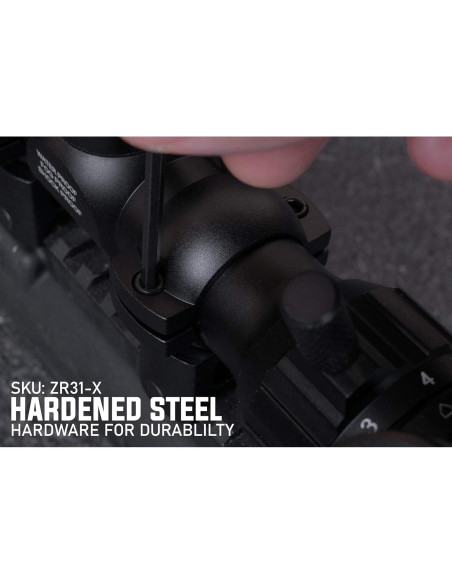 Juego de Anillos de Alcance Monstrum 1" para Riel Picatinny Juego de Anillos de Alcance Monstrum 1" para Riel Picatinny