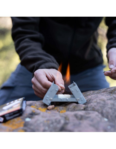 Estufa Plegable Esbit de Acero con 6 Tabletas de Combustible